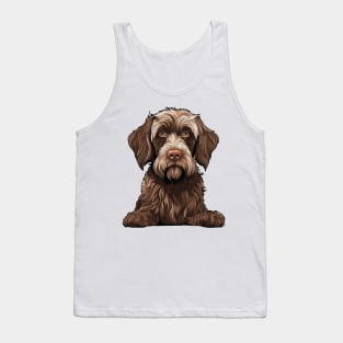 Wirehaired Pointing Griffon Dog Illustration Tank Top